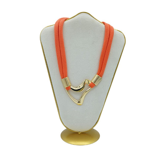 Colar elegante corda náutica-Laranja