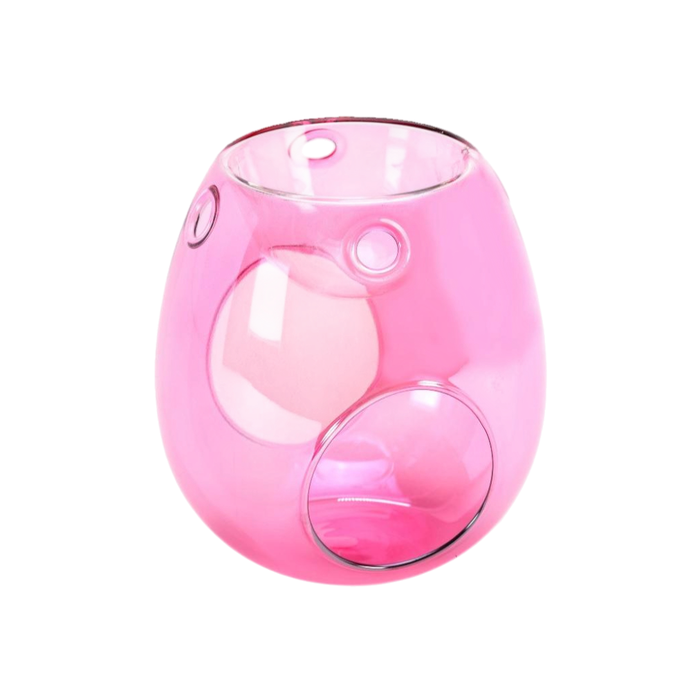 Difusor de aroma de vidro rosa