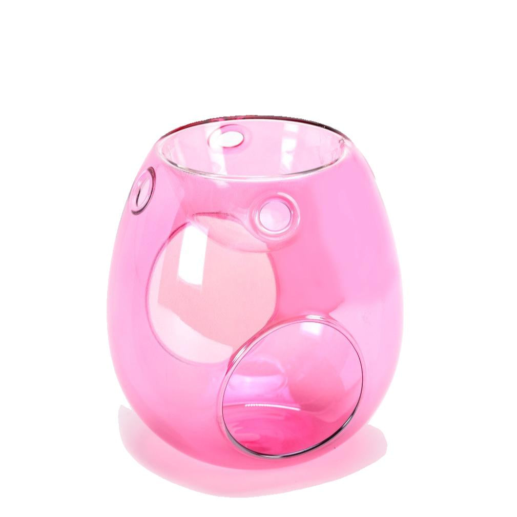 Difusor de aroma de vidro rosa
