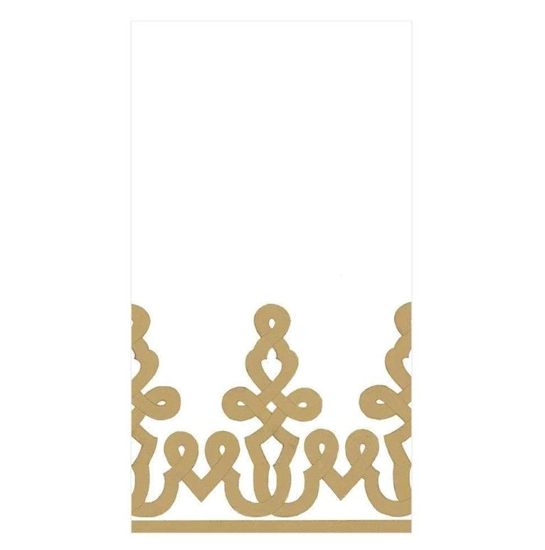 Guardanapo de papel com desenho de Passementerie em Ouro