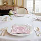 Romantic Paper Napkins-Toile Rose