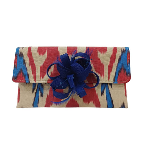 Alfinete Floral Elegante- Azul marinho