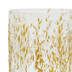 Jarra vidro com linho natural