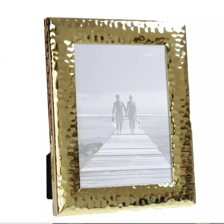 Moldura de metal martelado 13 x 18 cm