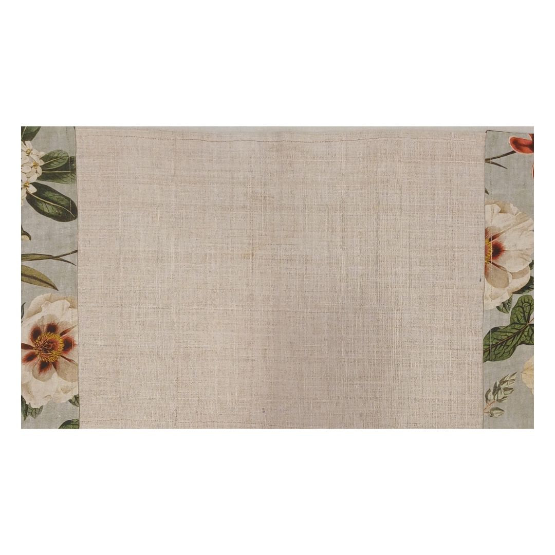 Pack de 2 Individuais de linho com flores