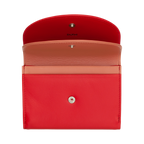 Porta moedas Galápagos Red Flame em pele-DUDU