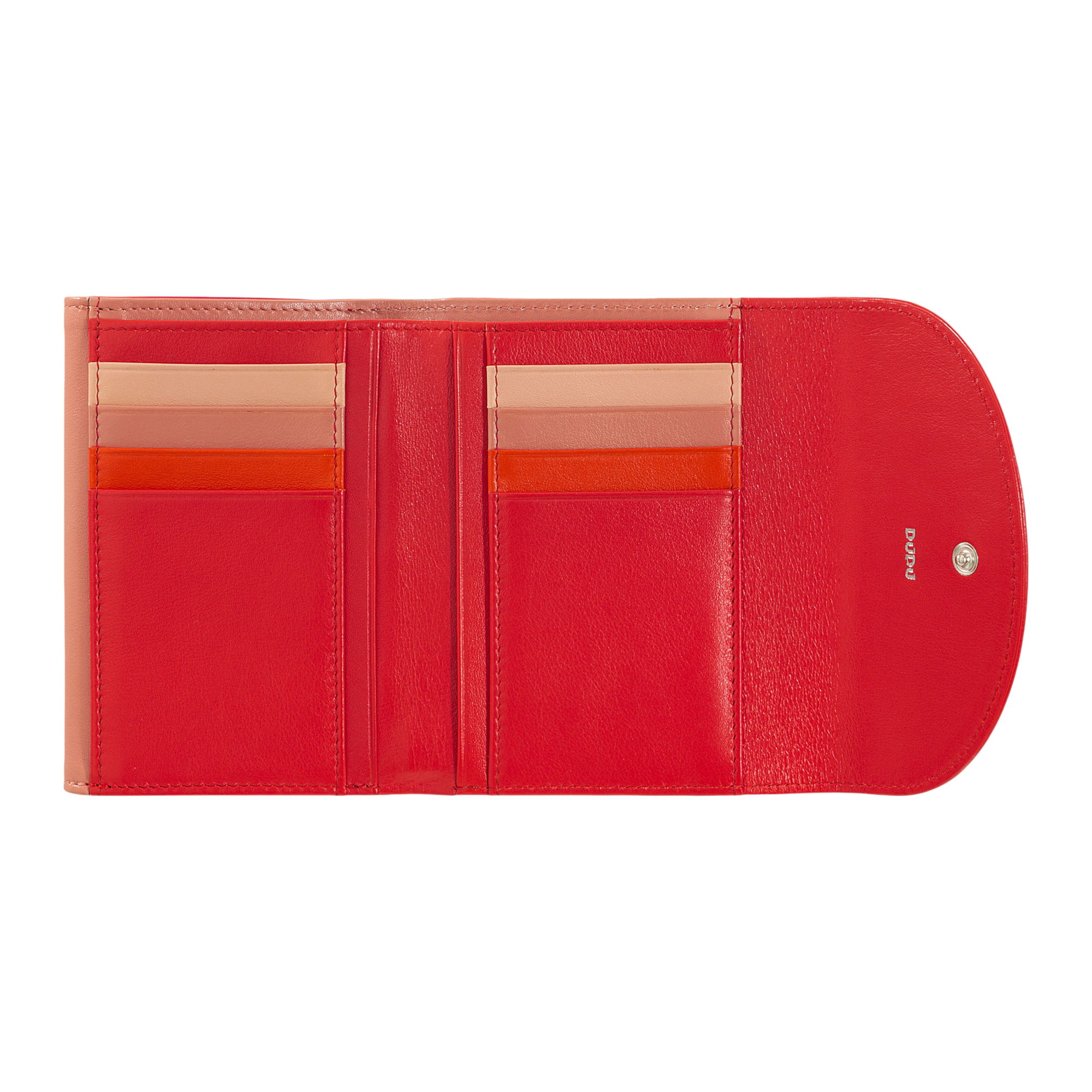 Porta moedas Galápagos Red Flame em pele-DUDU