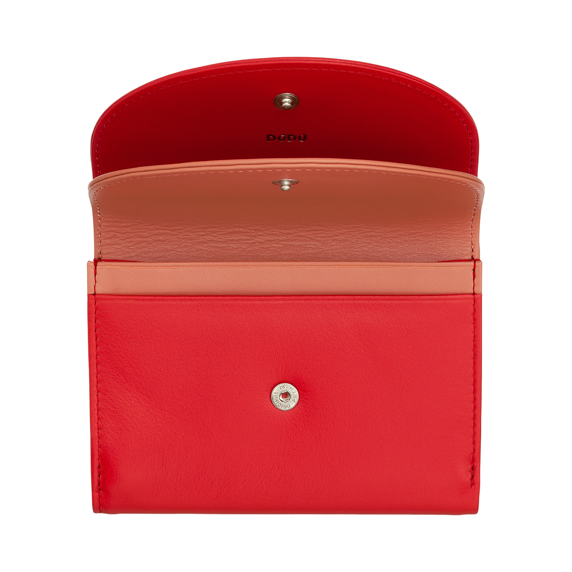 Porta moedas Galápagos Red Flame em pele-DUDU