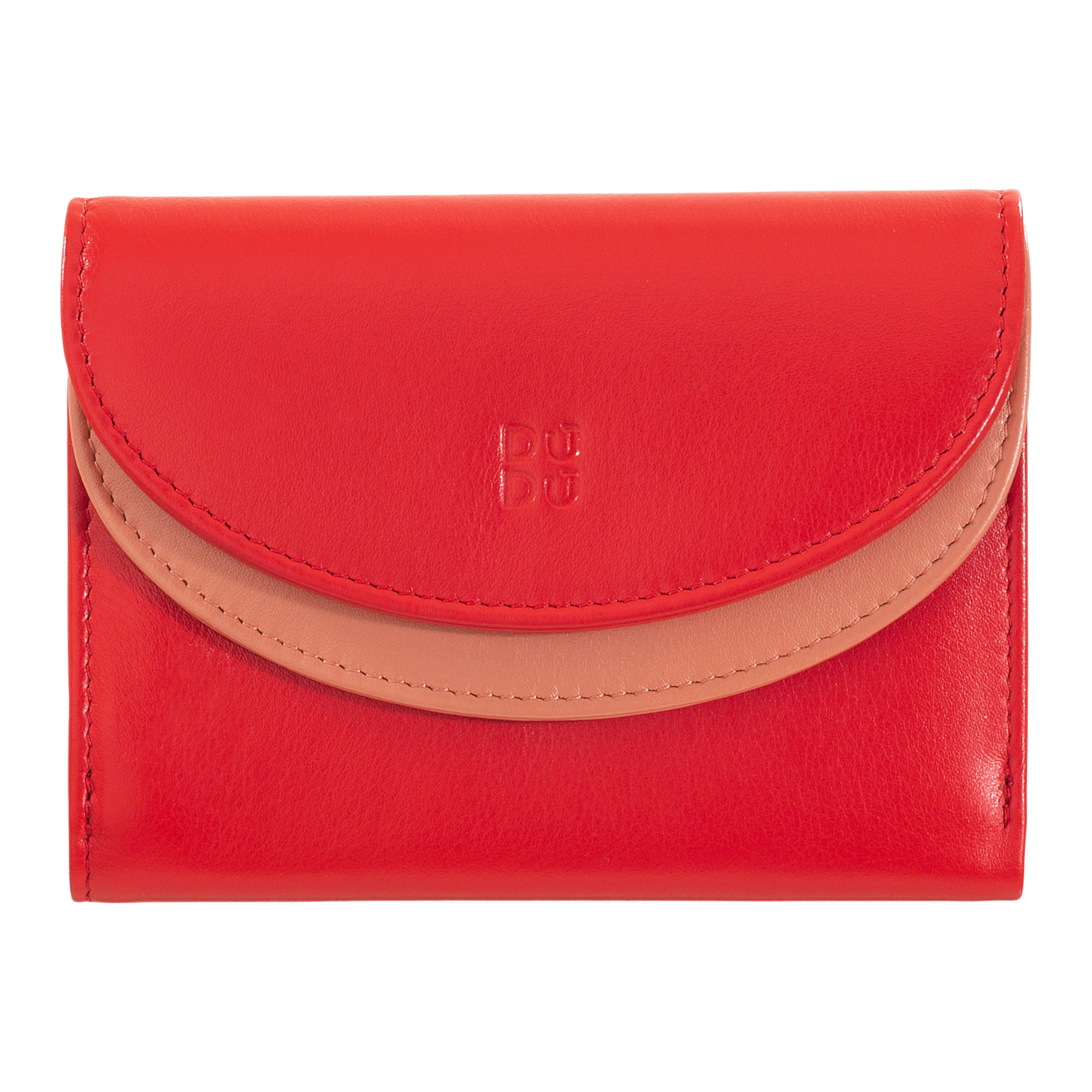 Porta moedas Galápagos Red Flame em pele-DUDU