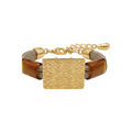 Pulseira bege corda naútica