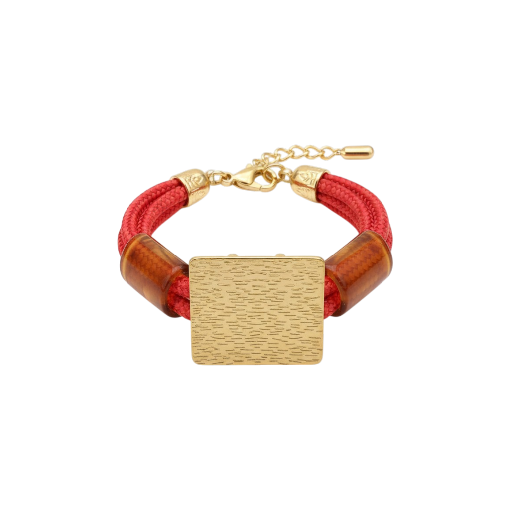 Pulseira vermelha corda nautica