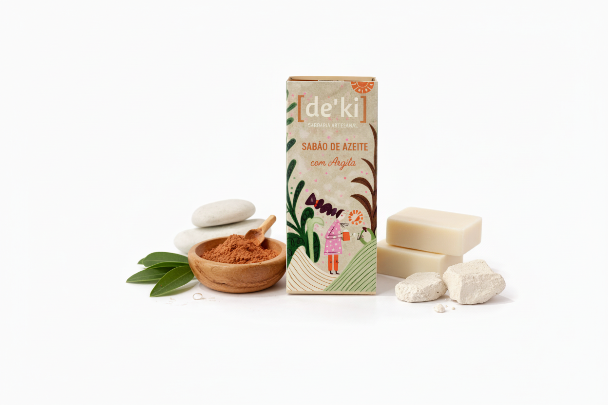 Sabão de azeite com argila sem arroz
