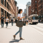 Saco Colombiano Artesanal Saci Yahoo | Bolsa Boho Chic Preto e Bege | Saco Feminino Artesanal