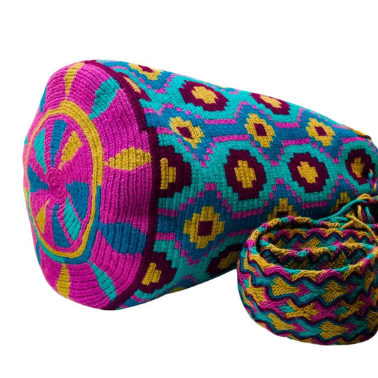 Saco Wayuu Bahia Turquesa