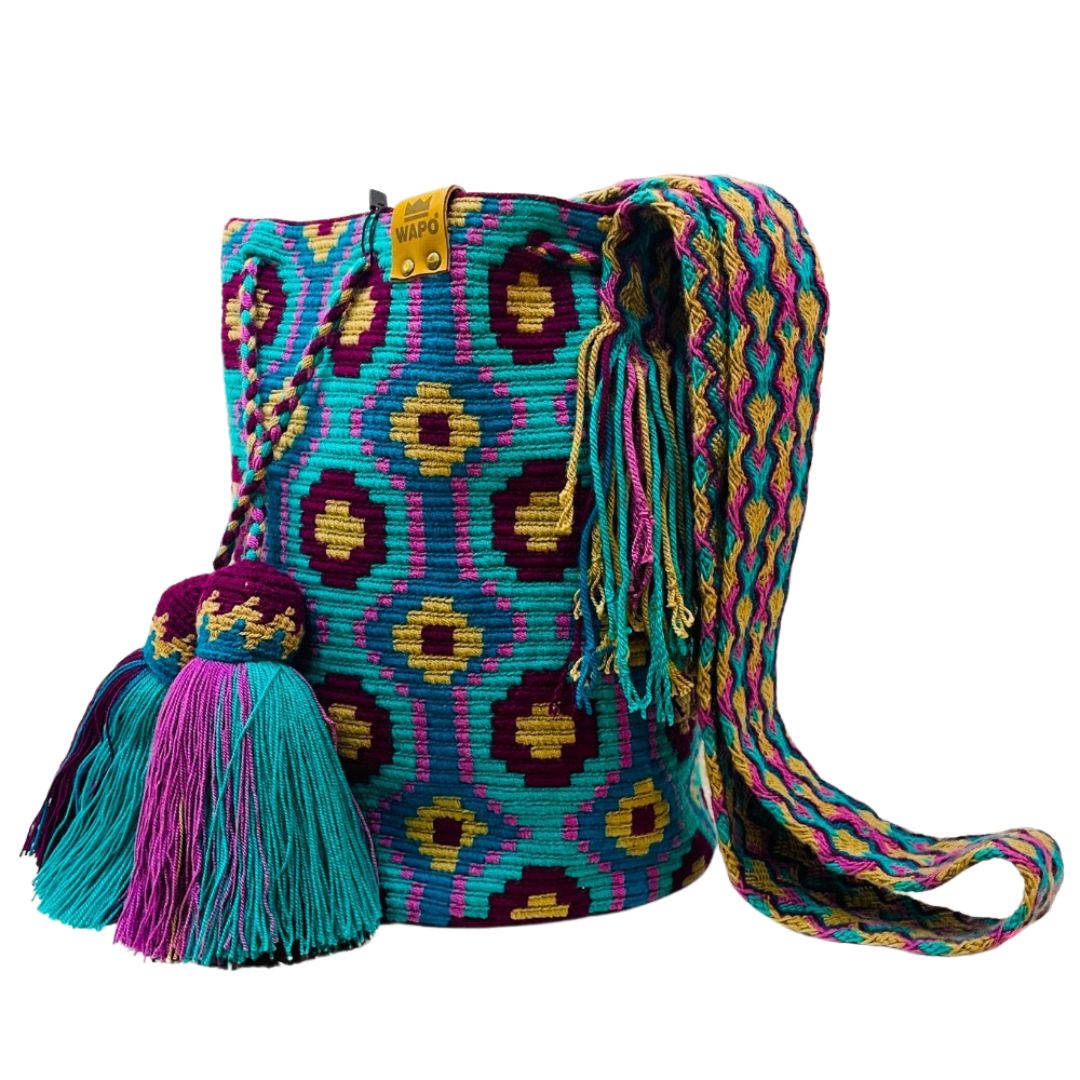 Saco Wayuu Bahia Turquesa1