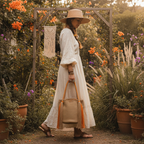 Saco Wayuu Clássica com Alças Trançadas e Franjas Longas