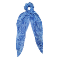Tropical Blue printed Srunchie