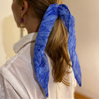 Srunchie estampado Azul Tropical