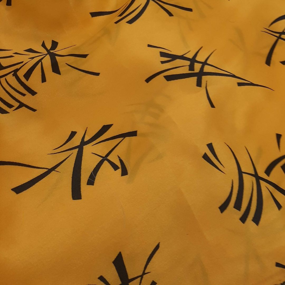 Srunchie lenço-Estampado amarelo1