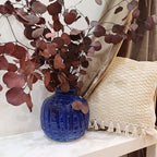 Vaso azul cobalto "Textura Atlantica"4