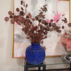 Vaso azul cobalto "Textura Atlantica"5