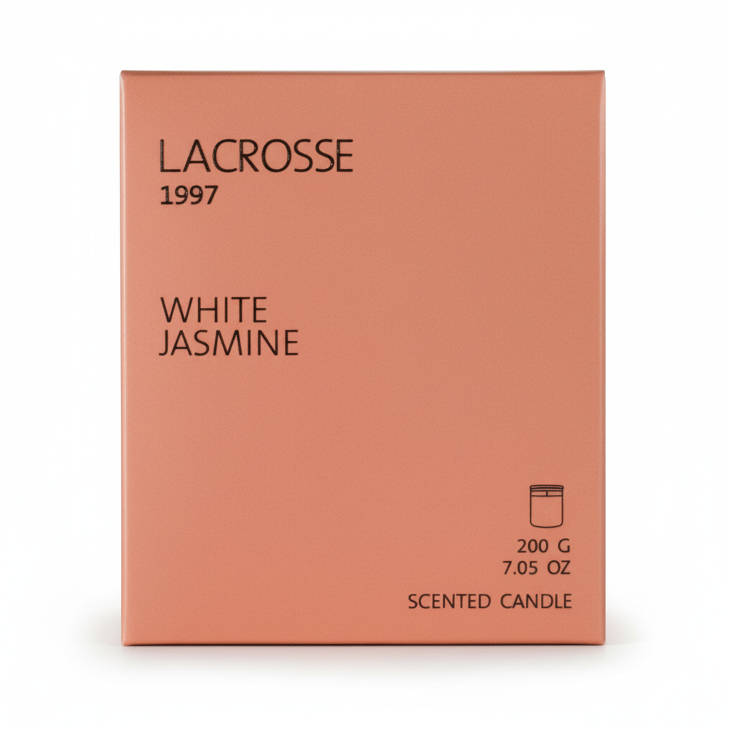 Lacrosse White Jasmine box - white background