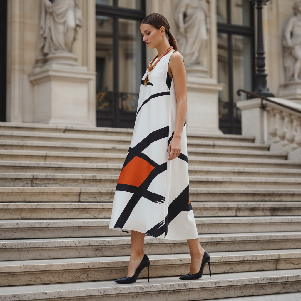 Exterior urbano — stilettos visíveis