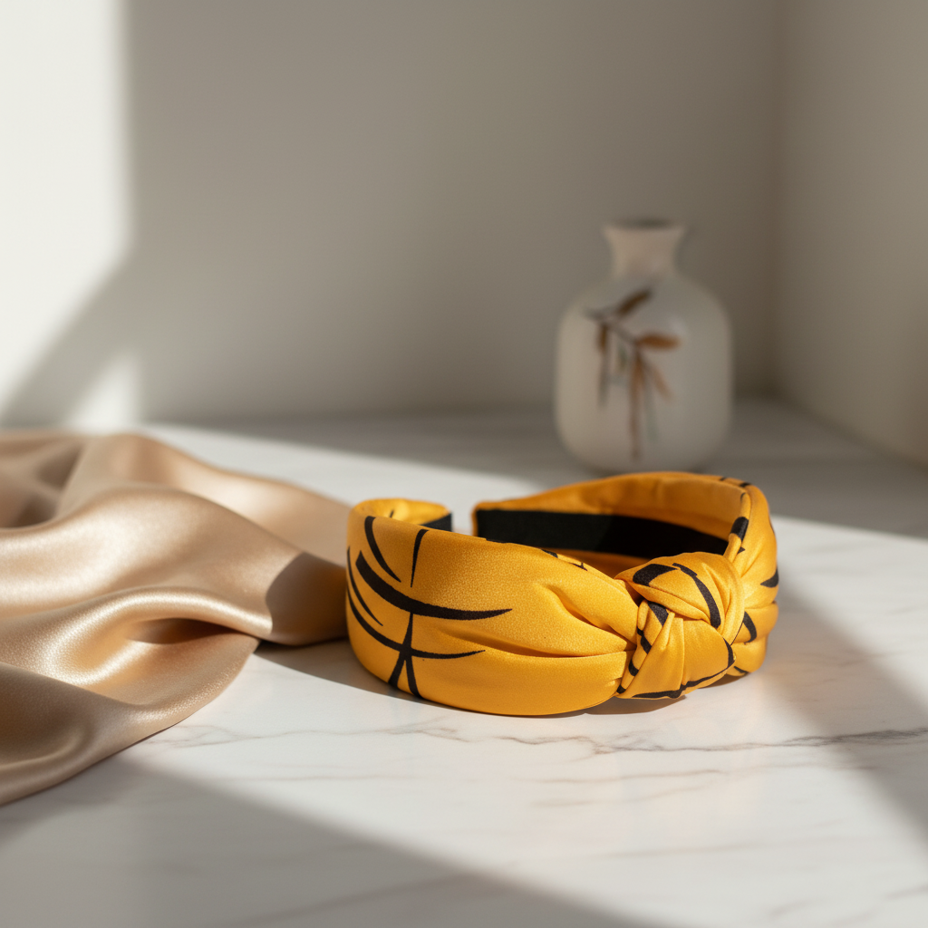 Lifestyle Bandolete Amarela Estampada - Mais Brilhante