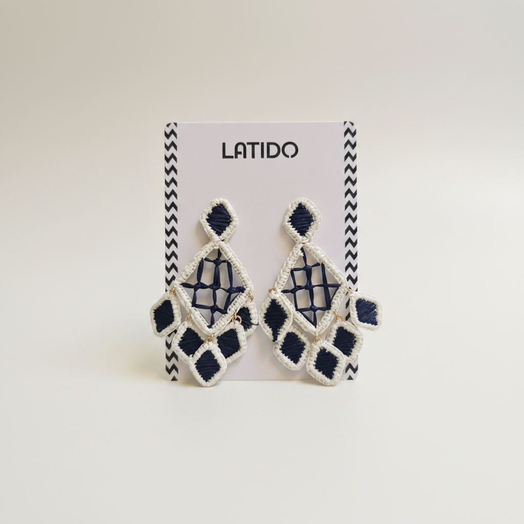 Packshot Brincos Latido Azul