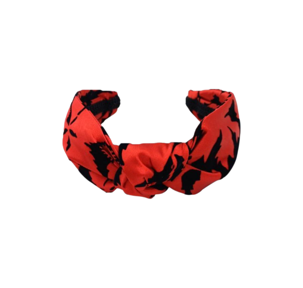 Silk and velvet headband