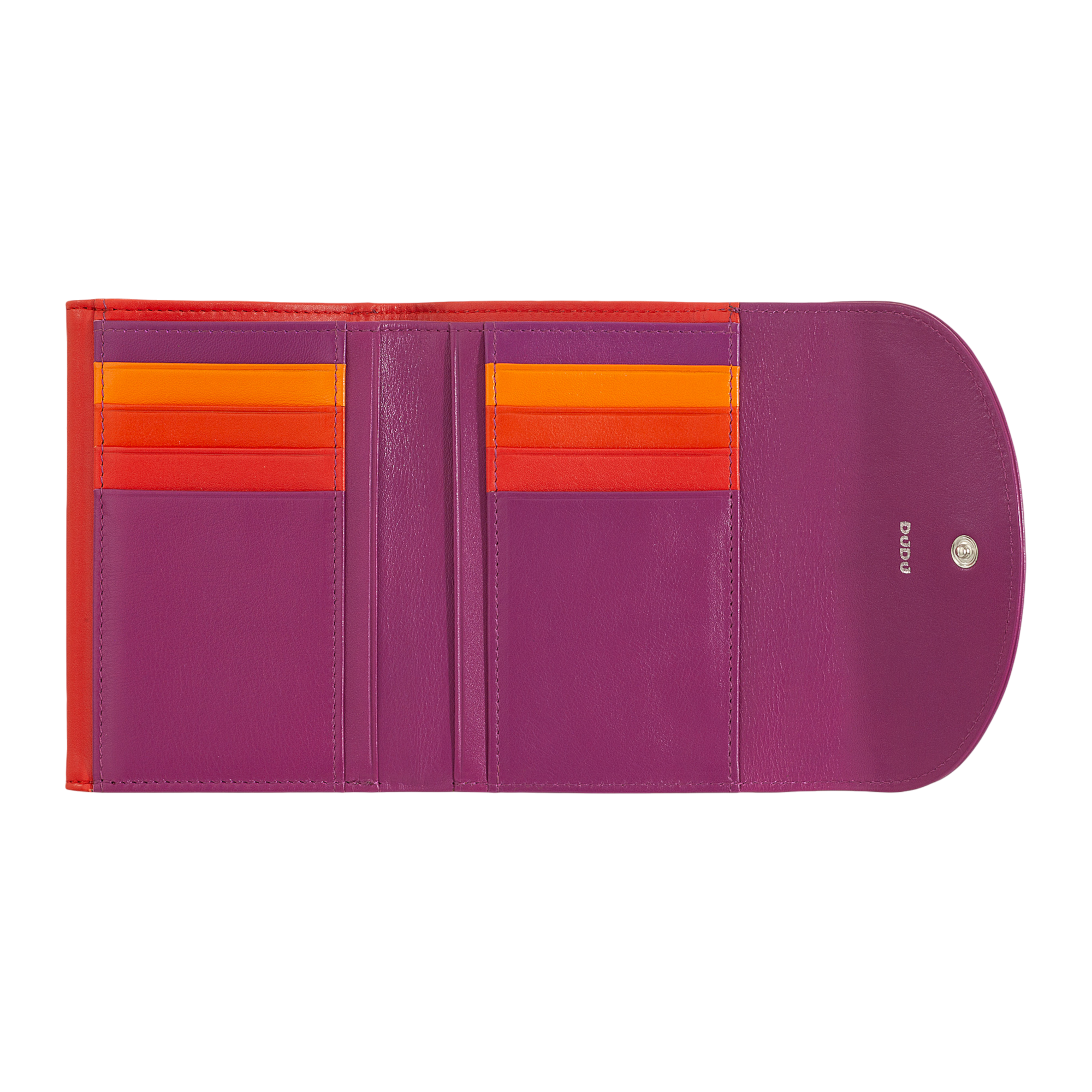 Carteira Galapagos Fuchsia em Pele com Proteção RFID-DUDU